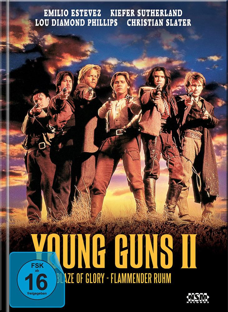 Young Guns 2 - Blaze Of Glory - Flammender Ruhm (Blu-Ray+DVD) - Cover E - Mediabook - Limited Edition Young Guns 2 - Blaze Of Glory - Flammender Ruhm (Blu-Ray+DVD) - Cover E - Mediabook - Limited Edition