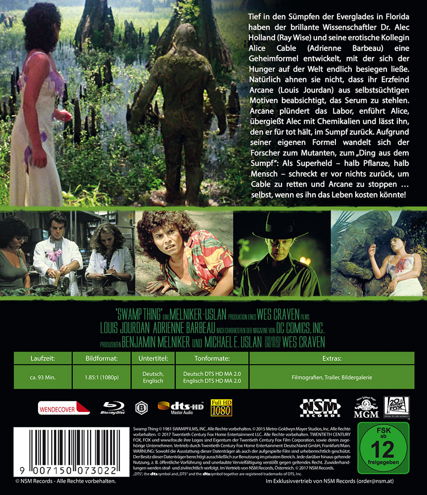 Das Ding aus dem Sumpf (Blu-Ray) - Wendecover mit 2. Motiv