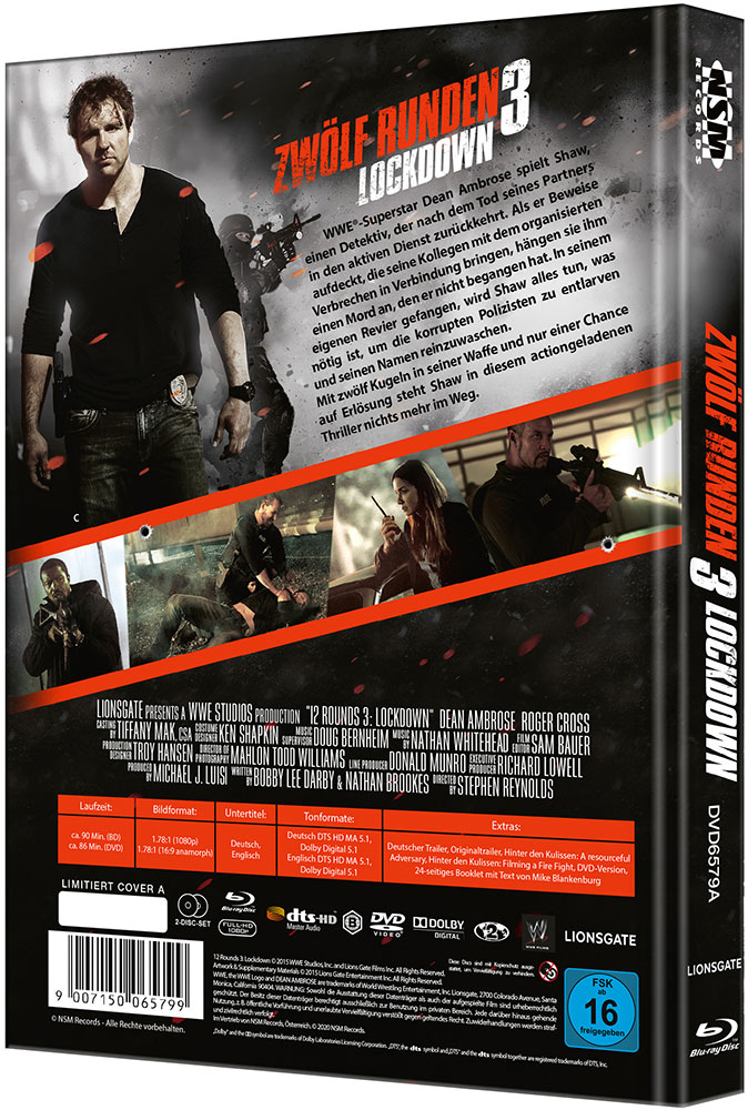 Zwölf Runden 3 - Lockdown (Blu-Ray+DVD) - Cover A - Mediabook - Limited 333 Edition Zwölf Runden 3 - Lockdown (Blu-Ray+DVD) - Cover A - Mediabook - Limited 333 Edition