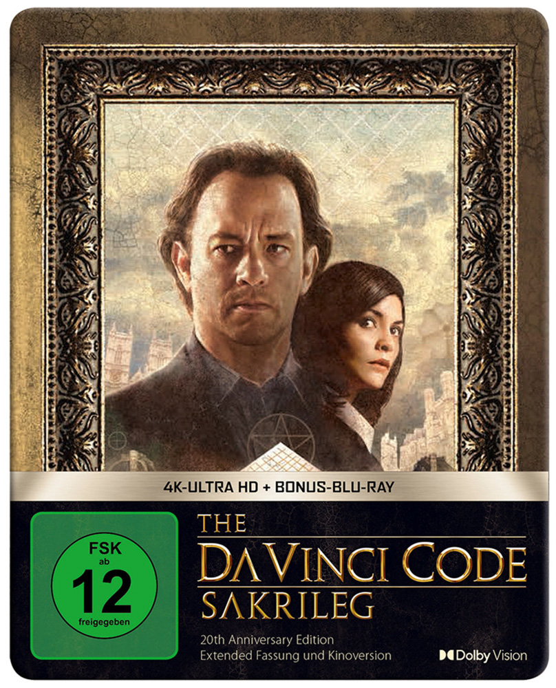 The Da Vinci Code - Sakrileg (4K UHD) (3Discs) - Extended Version & Kinofassung - Limited SteelBook Edition