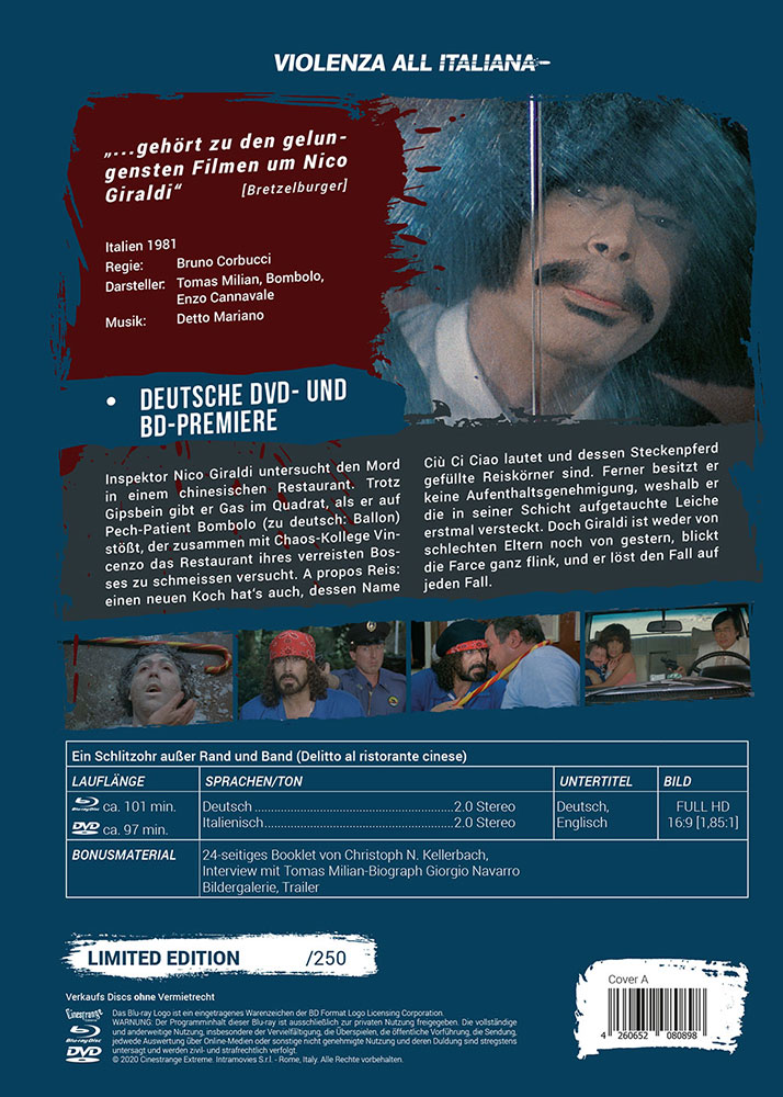 Ein Schlitzohr außer Rand und Band (Blu-Ray+DVD) - Cover A - Mediabook - Limited 250 Edition Ein Schlitzohr außer Rand und Band (Blu-Ray+DVD) - Cover A - Mediabook - Limited 250 Edition