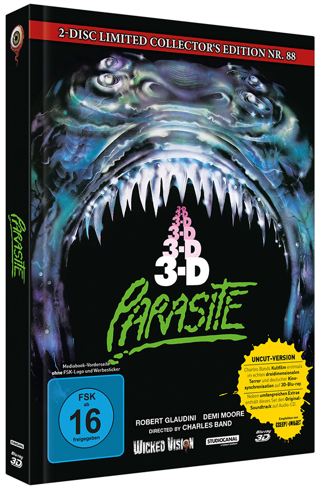 Parasite - Killer Parasit 3D (Blu-Ray+CD) - Cover C - Mediabook - Limited 222 Edition
