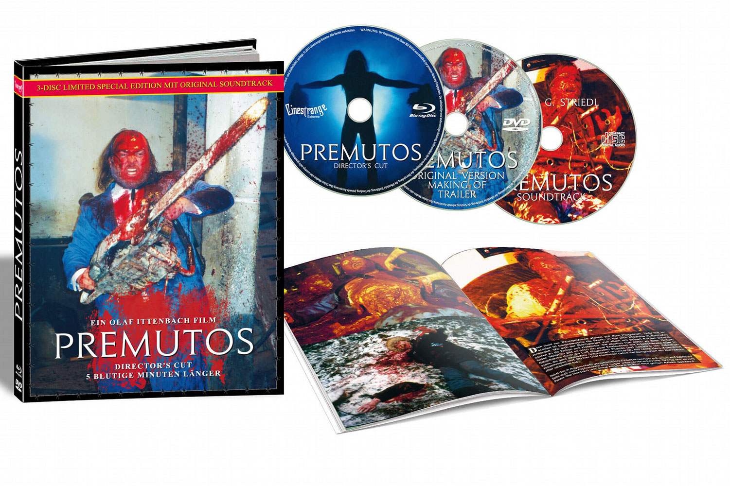 Premutos - Der gefallene Engel - Directors Cut (Blu-Ray+DVD+CD) (3Discs) - Cover C - Mediabook - Limited 500 Edition Premutos - Der gefallene Engel - Directors Cut (Blu-Ray+DVD+CD) (3Discs) - Cover C - Mediabook - Limited 500 Edition
