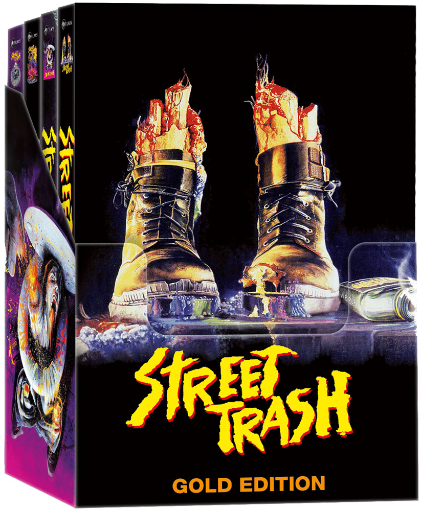 Street Trash (Blu-ray+DVD+CD) (9Discs) - Gold Edition (4 Mediabooks: Cover A-D) - Limited 111 Edition Street Trash (Blu-ray+DVD+CD) (9Discs) - Gold Edition (4 Mediabooks: Cover A-D) - Limited 111 Edition