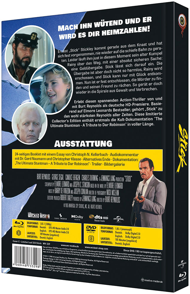 Sie nannten ihn Stick - Cover C - Mediabook (Blu-Ray+DVD) - Limited 333 Edition Sie nannten ihn Stick - Cover C - Mediabook (Blu-Ray+DVD) - Limited 333 Edition