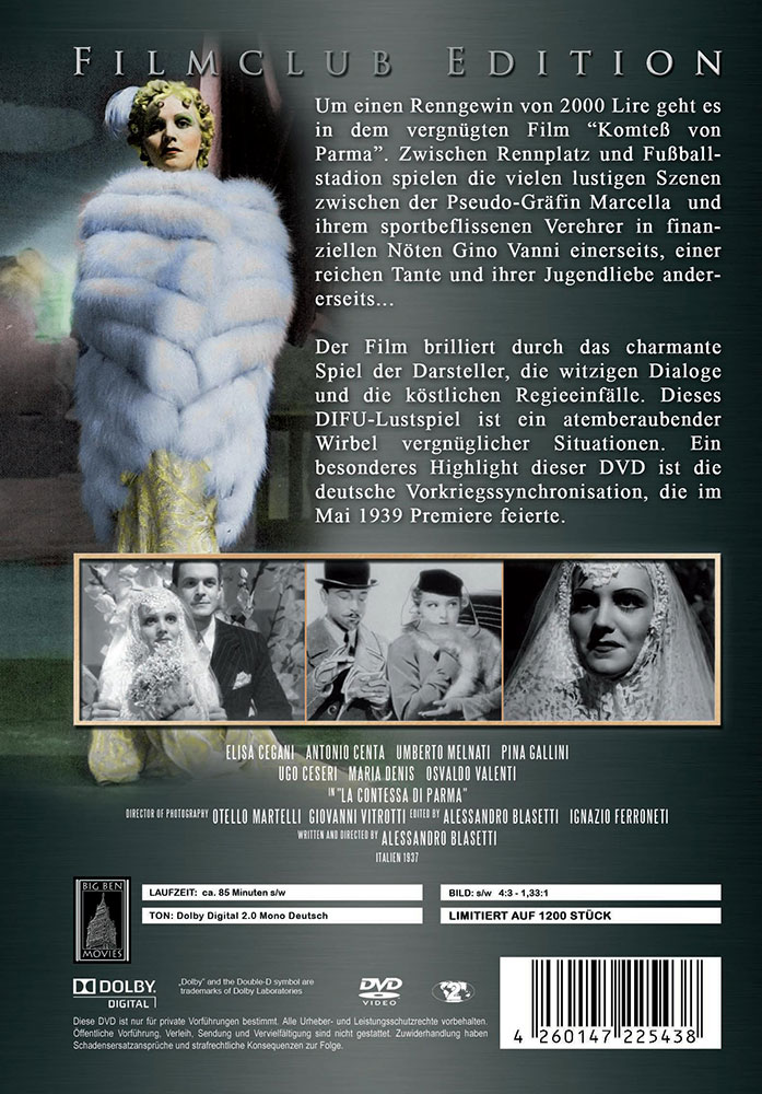 Komtess von Parma (s/w) - Filmclub Edition Vol. 23 Komtess von Parma (s/w) - Filmclub Edition Vol. 23