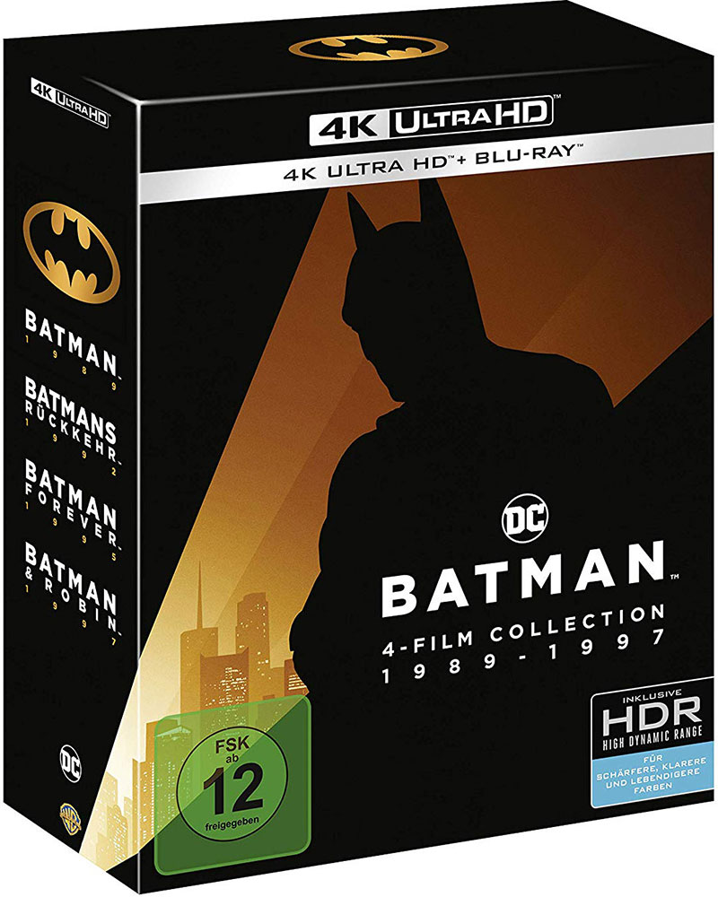 Batman 1-4 (4K UHD+Blu-Ray) (8Discs)