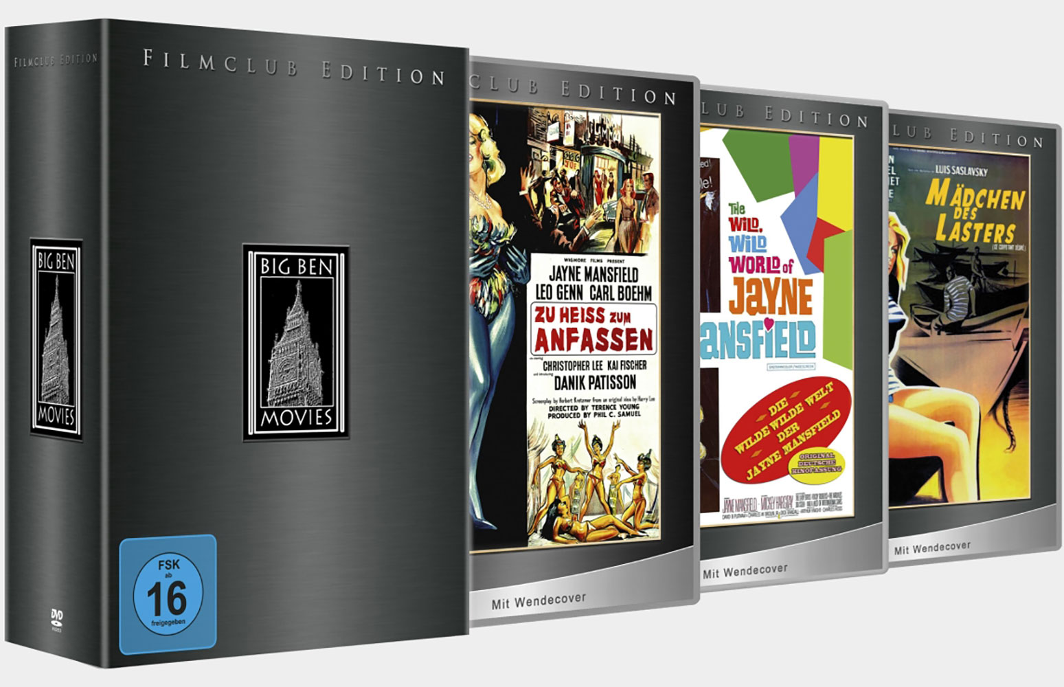 Filmclub Box #01 - Sexbomben (3DVD) (Zu heiss zum Anfassen, Die wilde, wilde Welt der Jane M. & Mädchen des Lasters) Filmclub Box #01 - Sexbomben (3DVD) (Zu heiss zum Anfassen, Die wilde, wilde Welt der Jane M. & Mädchen des Lasters)