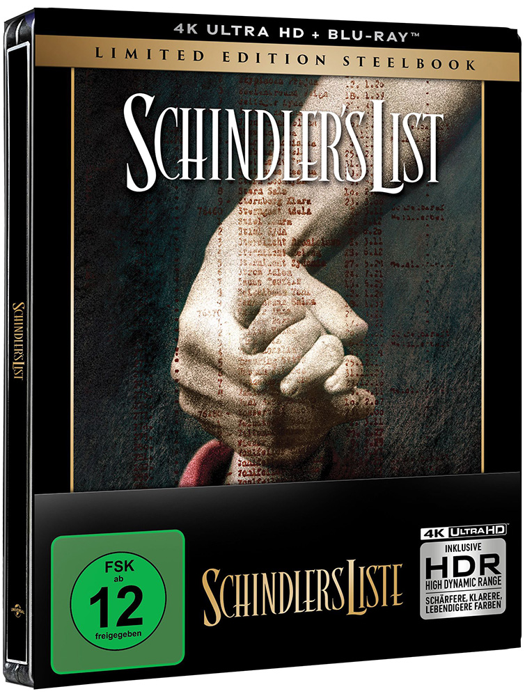 Schindlers Liste (4K UHD+2Blu-Rays) - SteelBook - Limited Edition
