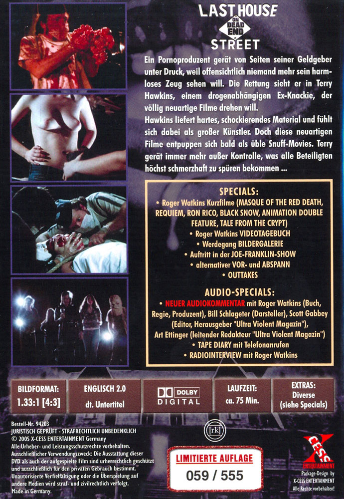 Last House On Dead End Street (OmU) - kleine Hartbox - Limited Edition - Uncut
