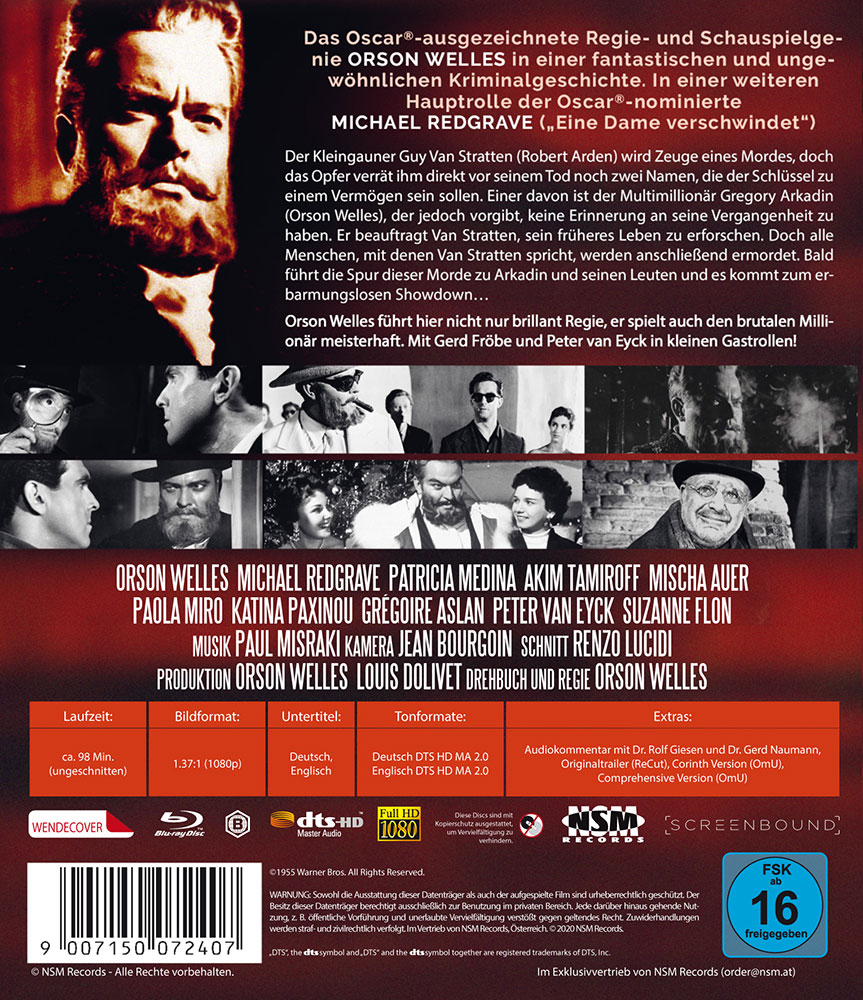 Herr Satan persönlich (Mr. Arkadin) (Blu-Ray) - 3 Filmfassungen Herr Satan persönlich (Mr. Arkadin) (Blu-Ray) - 3 Filmfassungen