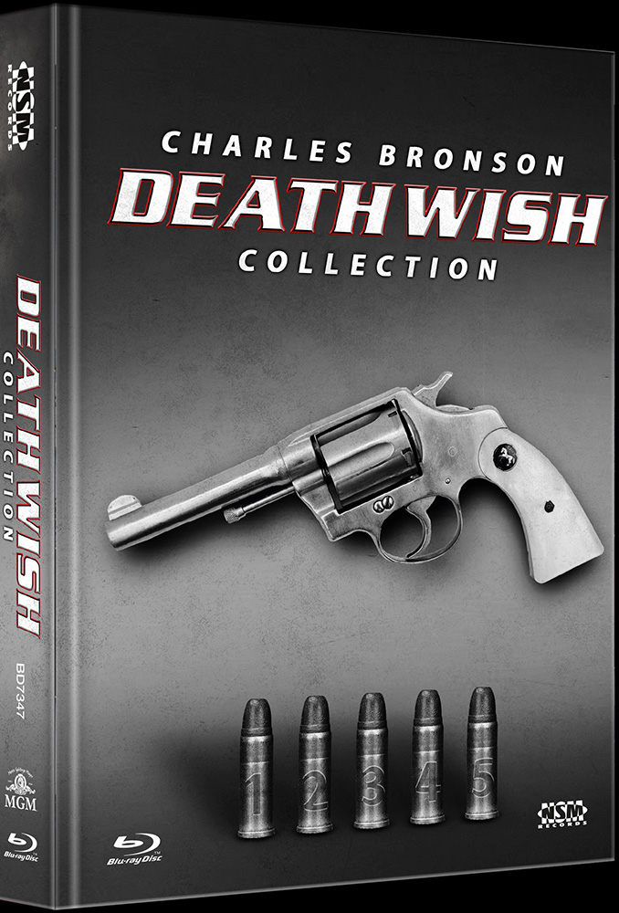 Death Wish 1-5 (Blu-Ray) (5Discs) - Mediabook (wattiert) - Limited 500 Edition - Uncut