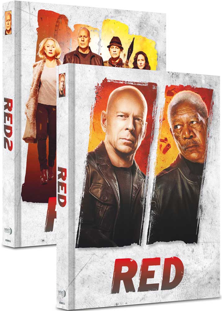 RED & RED 2 (4K UHD+Blu-Ray) (4Discs) - Cover C - Mediabook Bundle - Limited 111 Edition