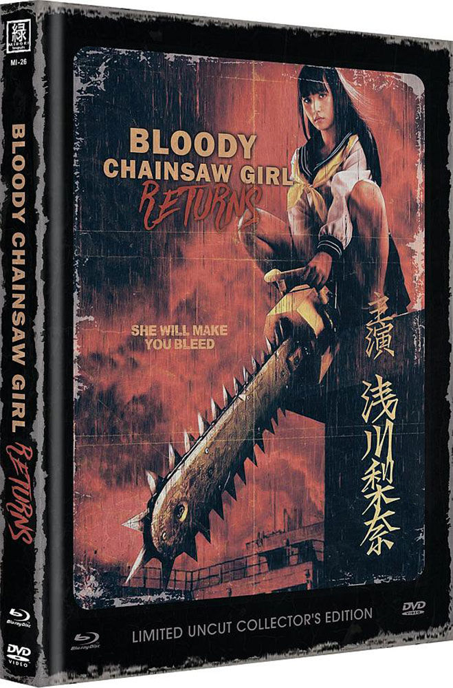 Bloody Chainsaw Girl Returns (OmU) - Cover C - Mediabook (Blu-Ray+DVD) - Limited 250 Edition