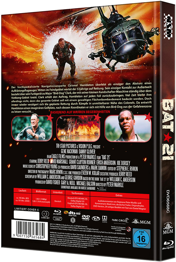 BAT 21 - Mitten im Feuer (Blu-Ray+DVD) - Cover C - Mediabook - Limited 111 Edition