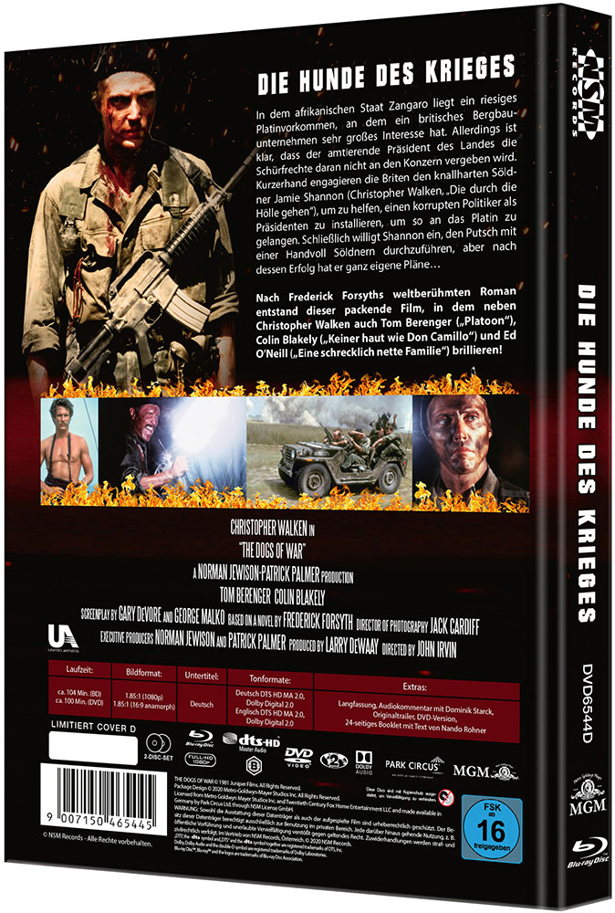 Hunde des Krieges (Blu-Ray+DVD) - Cover D - Mediabook - Limited 111 Edition