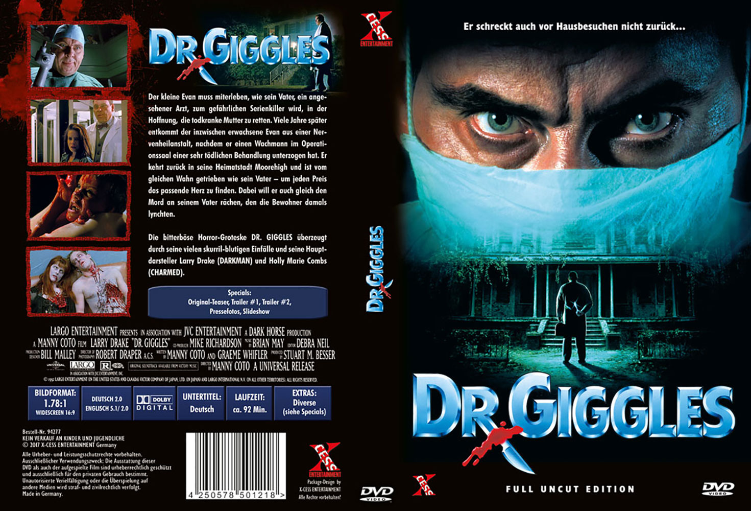 Dr. Giggles - kleine Hartbox - Uncut