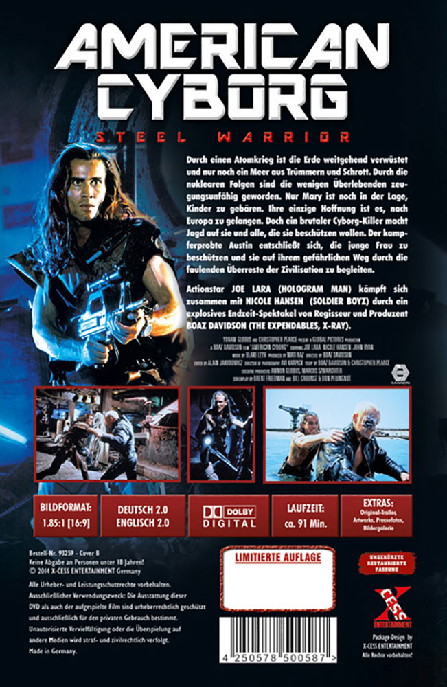 American Cyborg - Cover B - große Hartbox - Uncut