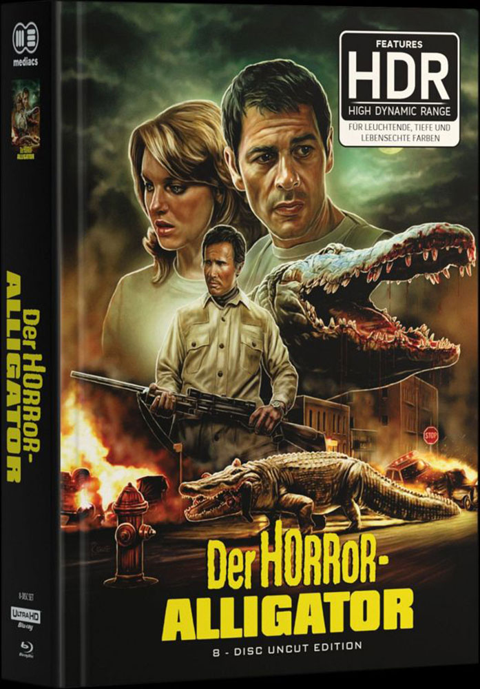 Der Horror-Alligator - Teil 1&2 - Cover A - Mediabook (Wattiert) (4K UHD+Blu-Ray+DVD) (8Discs) - Limited 1000 Edition