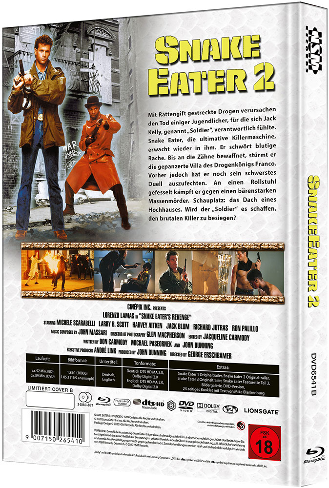 Snake Eater 2 (Blu-Ray+DVD) - Cover B - Mediabook - Limited 222 Edition - Uncut