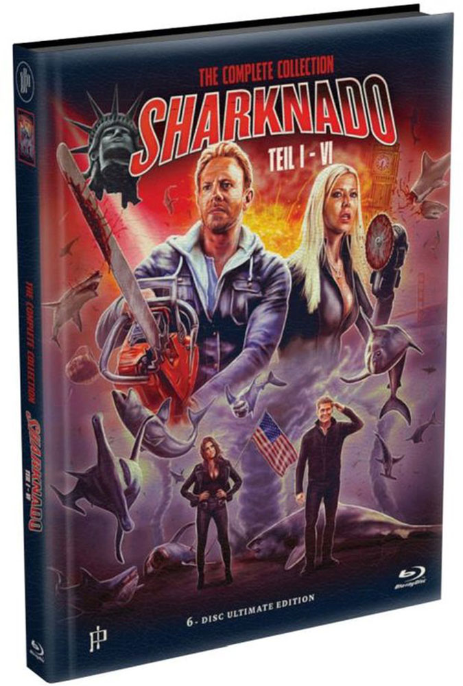 Sharknado 1-6 (Blu-Ray) (6Discs) - Mediabook (Wattiert) - Limited 500 Edition
