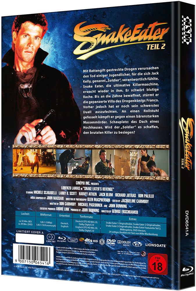 Snake Eater 2 (Blu-Ray+DVD) - Cover A - Mediabook - Limited 333 Edition - Uncut