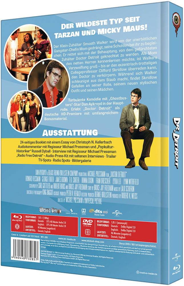 Dr. Detroit - Cover A - Mediabook (Blu-Ray+DVD) - Limited 222 Edition Dr. Detroit - Cover A - Mediabook (Blu-Ray+DVD) - Limited 222 Edition