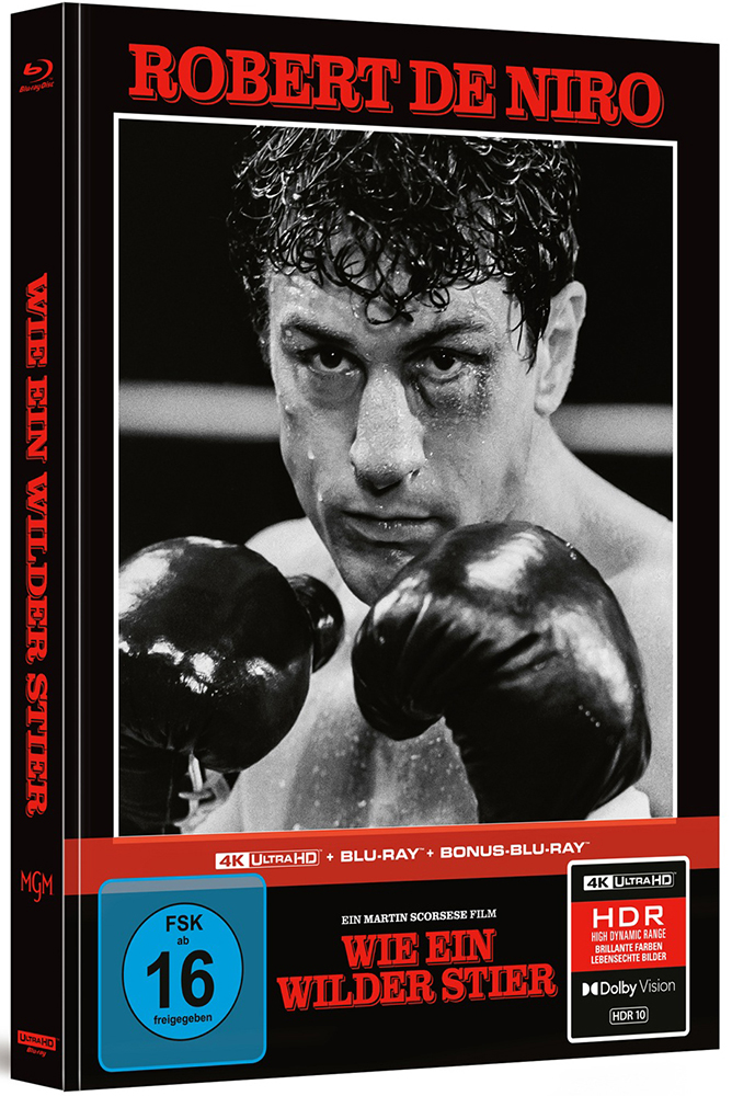 Wie ein wilder Stier (s/w) (4K UHD+2Blu-Rays) - Mediabook - Limited Edition