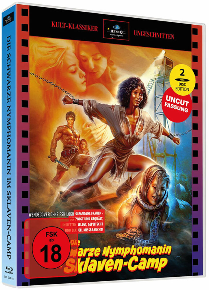 Die schwarze Nymphomanin im Sklavencamp (Blu-Ray+DVD) - Cover 2 - Scanavo Box - Limited 100 Edition