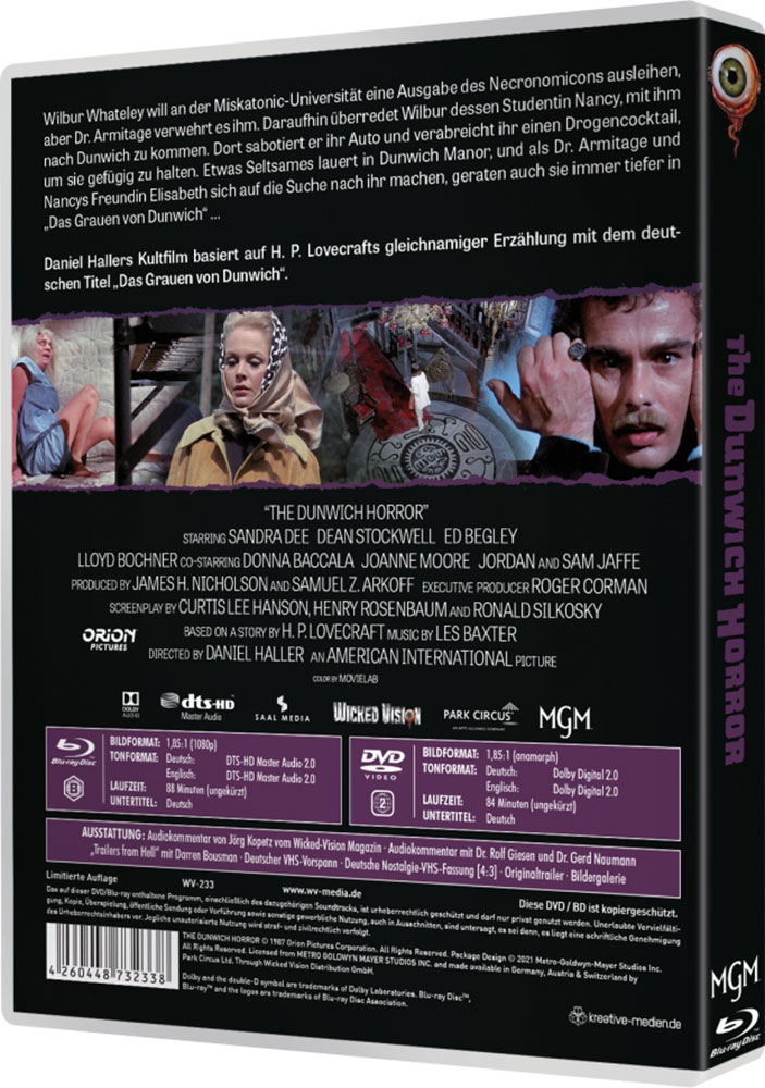 The Dunwich Horror (Voodoo Child) (Blu-Ray+DVD) - Limited Edition