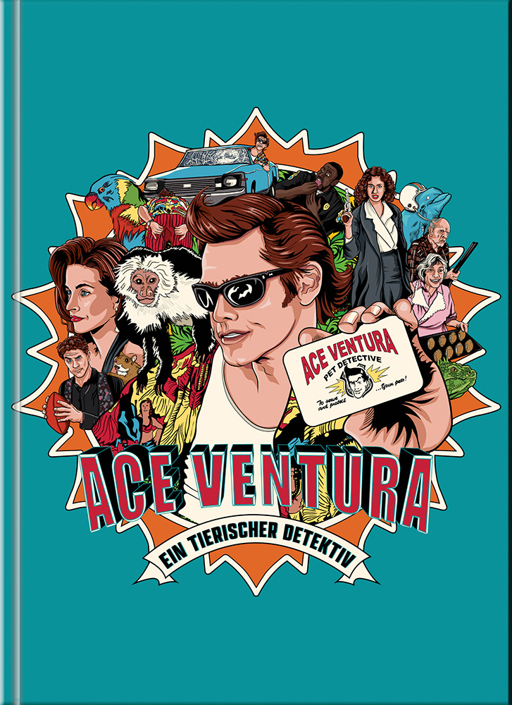 Ace Ventura - Ein tierischer Detektiv (Blu-Ray) (2Discs) - Cover B - Mediabook - Limited 111 Edition - 3 Filmfassungen Ace Ventura - Ein tierischer Detektiv (Blu-Ray) (2Discs) - Cover B - Mediabook - Limited 111 Edition - 3 Filmfassungen
