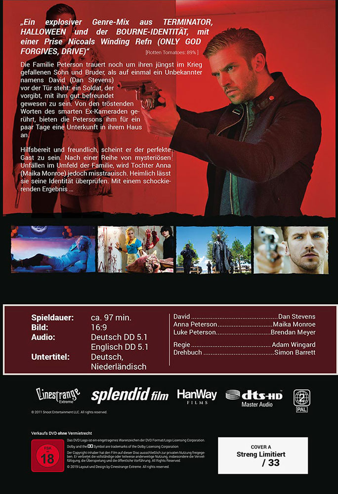 The Guest (DVD) - große Hartbox - Limited 33 Edition The Guest (DVD) - große Hartbox - Limited 33 Edition