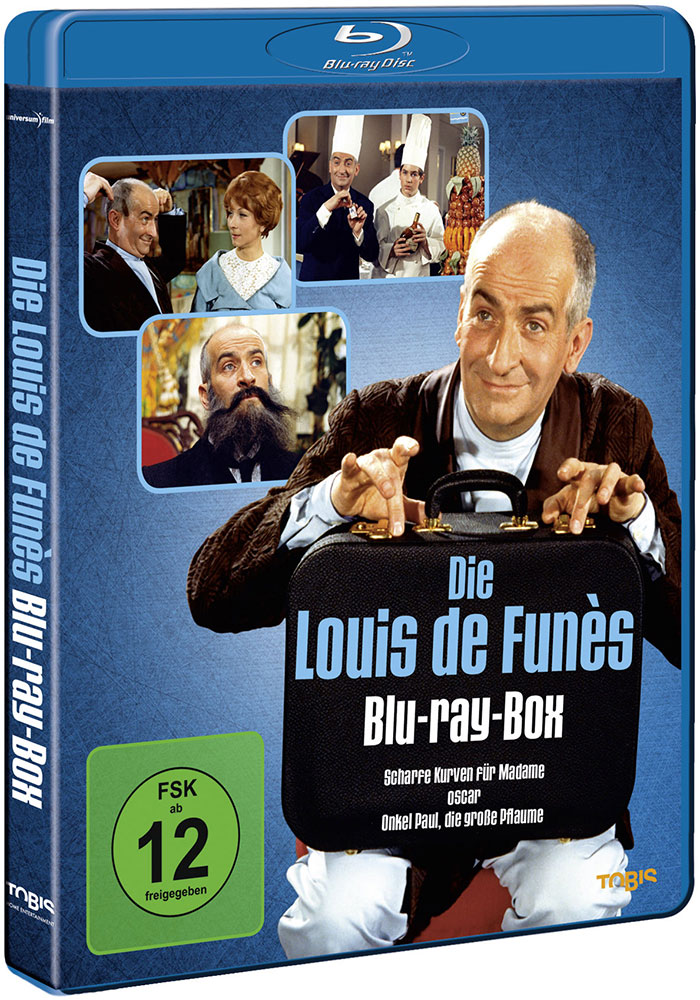 Louis de Funes Blu-ray Box (Blu-Ray) (3Discs) (Scharfe Kurven für Madame, Oscar & Onkel Paul, die große Pflaume)