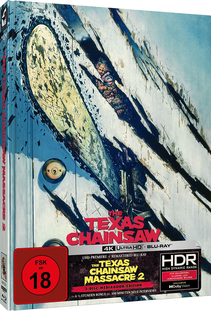 The Texas Chainsaw Massacre 2 (4K UHD+Blu-Ray) (3Discs) - Cover D - Mediabook - Limited Edition The Texas Chainsaw Massacre 2 (4K UHD+Blu-Ray) (3Discs) - Cover D - Mediabook - Limited Edition