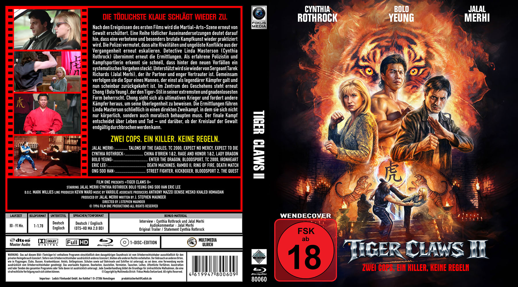 Tiger Claws II (Tigerkralle II) (Blu-Ray)