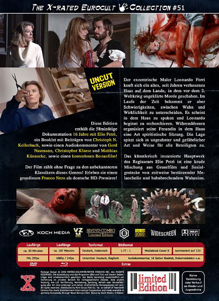 Das verfluchte Haus - Cover B - (Blu-Ray+DVD) - Eurocult Collection - Mediabook - Limited 333 Edition