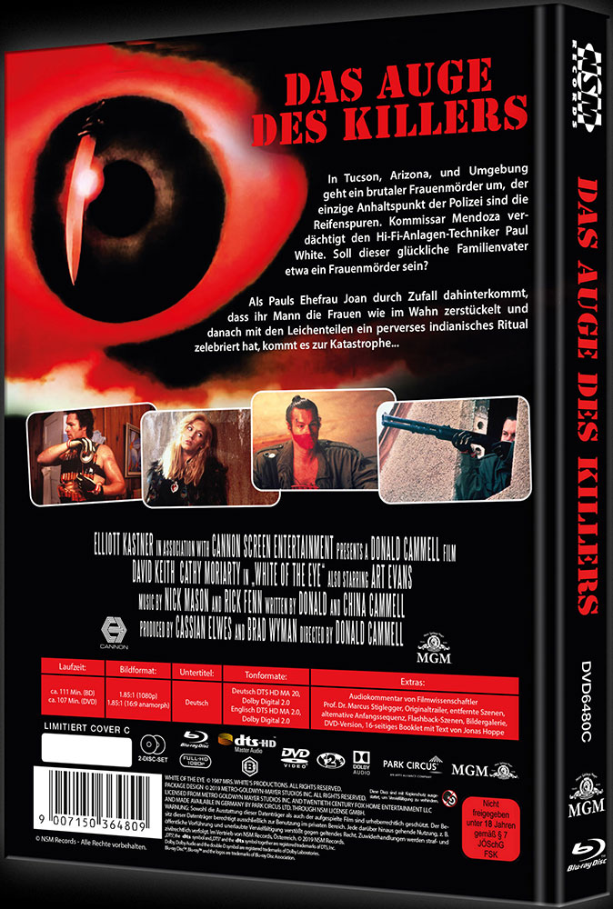 Das Auge des Killers (Blu-Ray+DVD) - Cover C - Mediabook - Limited 111 Edition - Uncut
