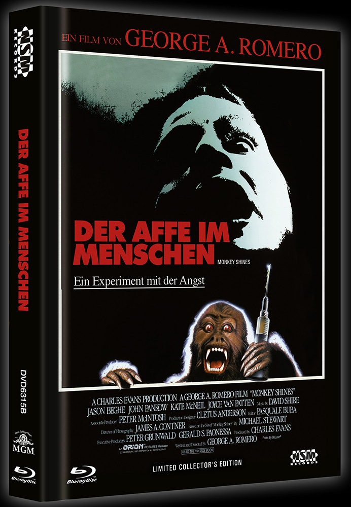 Der Affe im Menschen (Blu-Ray+DVD) - Cover B - Mediabook - Uncut - Limited 444 Edition