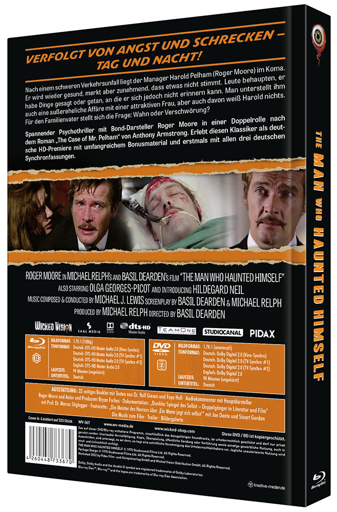 Ein Mann jagt sich selbst - Cover A - Mediabook (Blu-Ray+DVD) - Limited 333 Edition Ein Mann jagt sich selbst - Cover A - Mediabook (Blu-Ray+DVD) - Limited 333 Edition