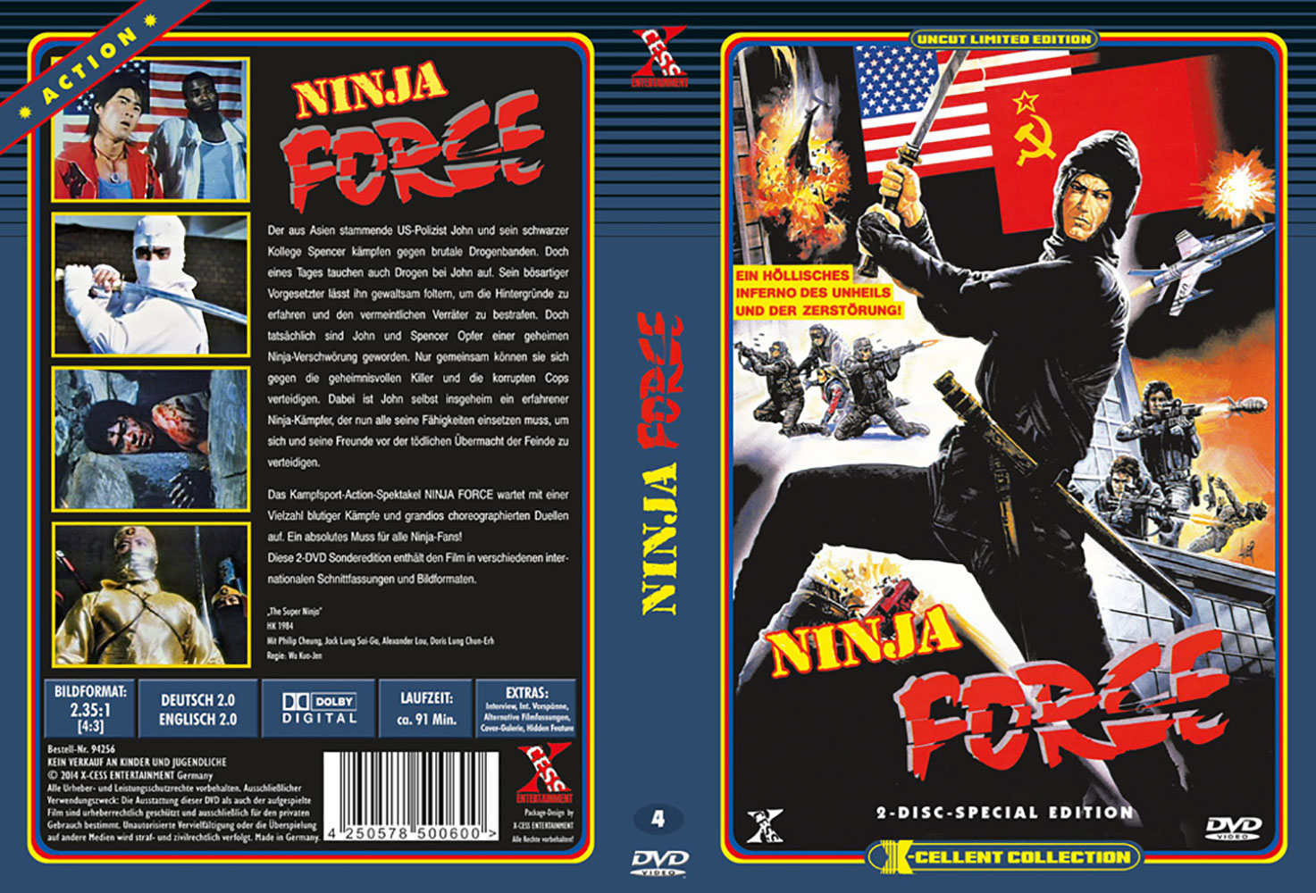 Ninja Force - kleine Hartbox - Uncut - X-Cellent Collection