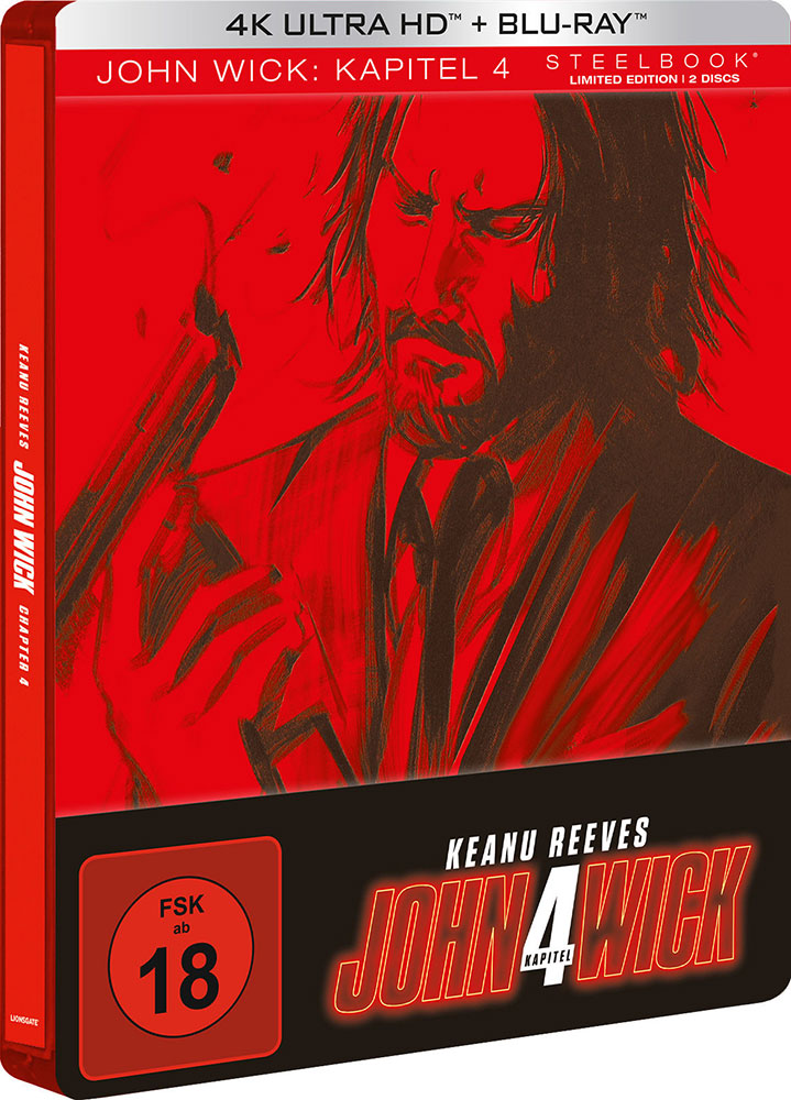 John Wick: Kapitel 4 (4K UHD+Blu-Ray) - Limited Steelbook Edition