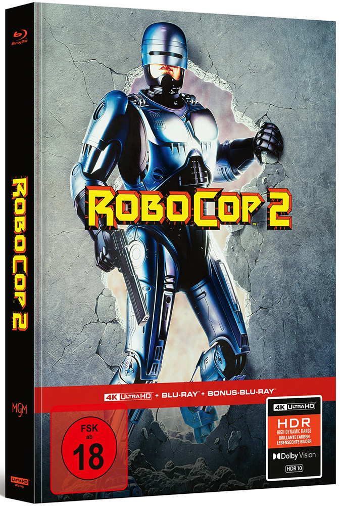 RoboCop 2 (4K UHD+2Blu-Rays) - Cover A - Mediabook - Limited Edition