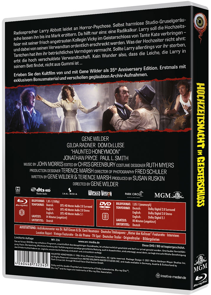 Hochzeitsnacht im Geisterschloss (Blu-Ray+DVD) - 35th Anniversary Edition - Limited Edition