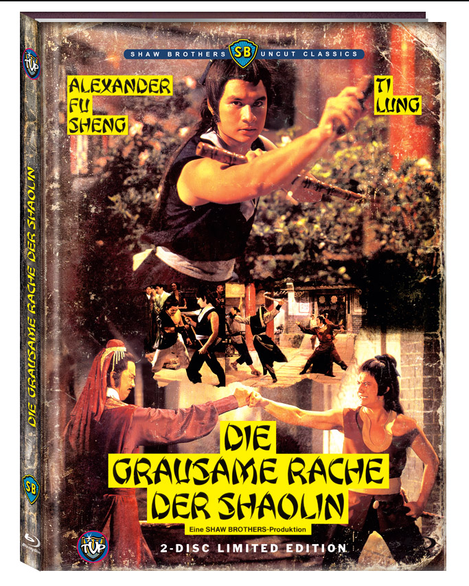 Die Grausame Rache der Shaolin  (Blu-ray+DVD) - Cover B - Mediabook - Limited 250 Edition