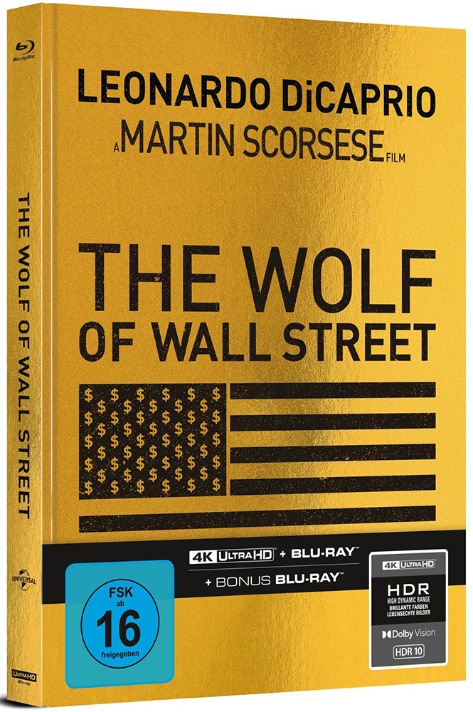 The Wolf Of Wall Street (4K UHD+2Blu-Rays) - Cover A - Mediabook - Limited Edition