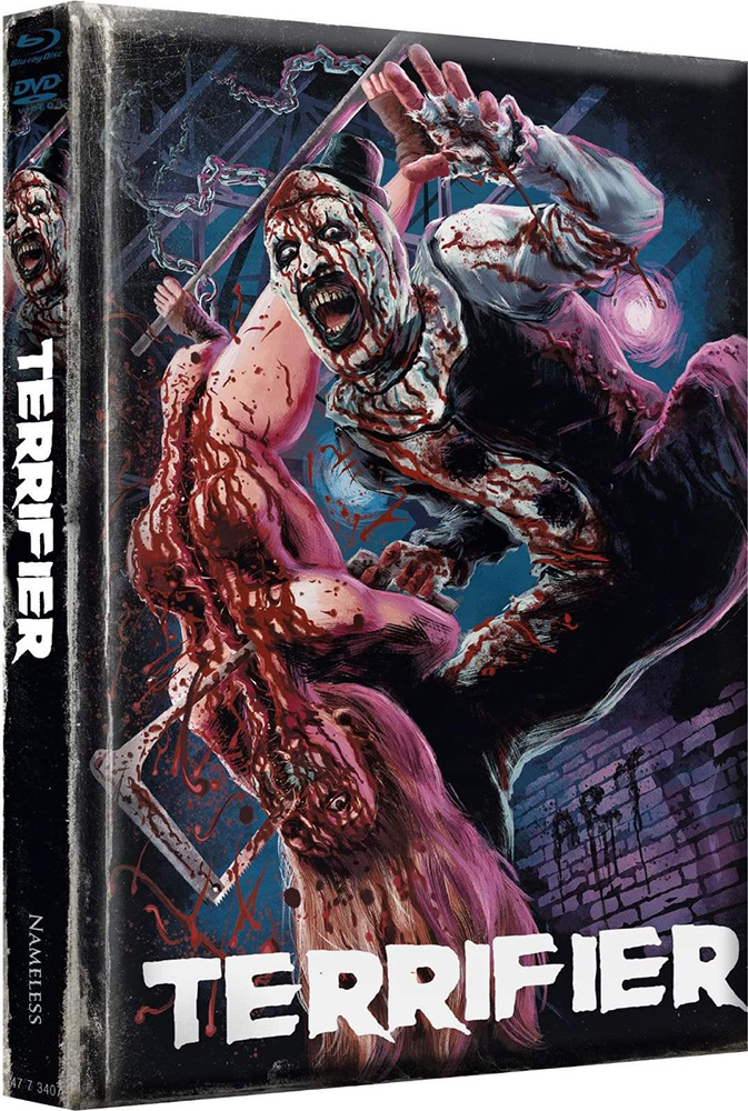 Terrifier 1 - Cover J - Mediabook (Wattiert) - (Blu-Ray+DVD) - B-Ware ohne Limitierungsnummer! Terrifier 1 - Cover J - Mediabook (Wattiert) - (Blu-Ray+DVD) - B-Ware ohne Limitierungsnummer!