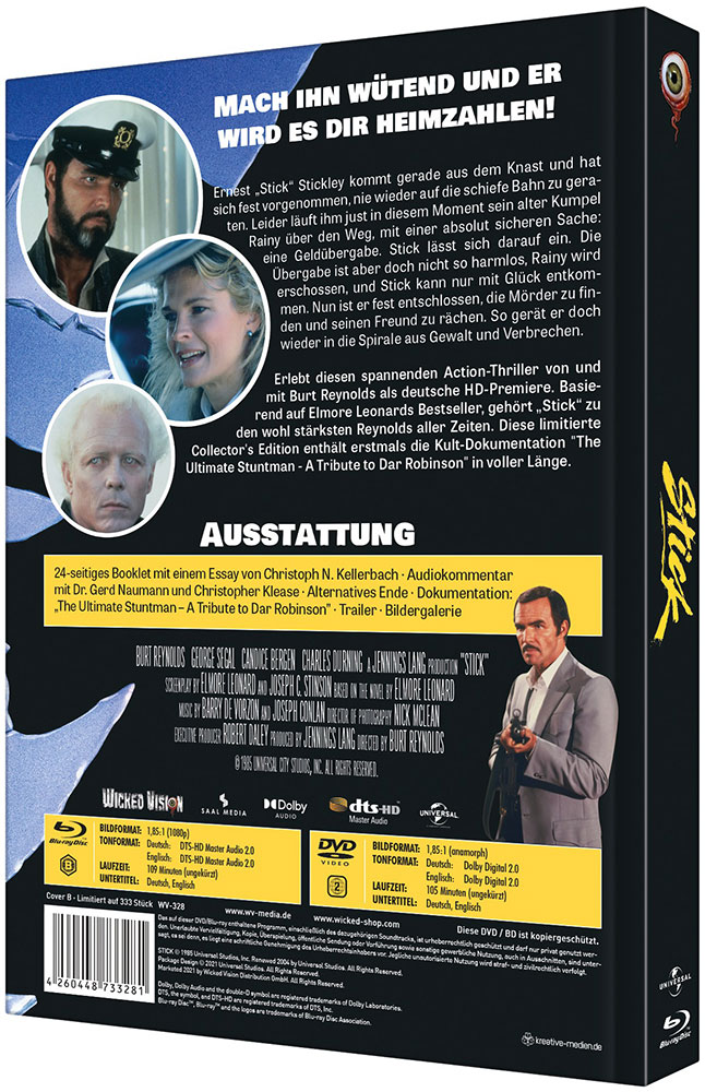 Sie nannten ihn Stick - Cover B - Mediabook (Blu-Ray+DVD) - Limited 333 Edition Sie nannten ihn Stick - Cover B - Mediabook (Blu-Ray+DVD) - Limited 333 Edition