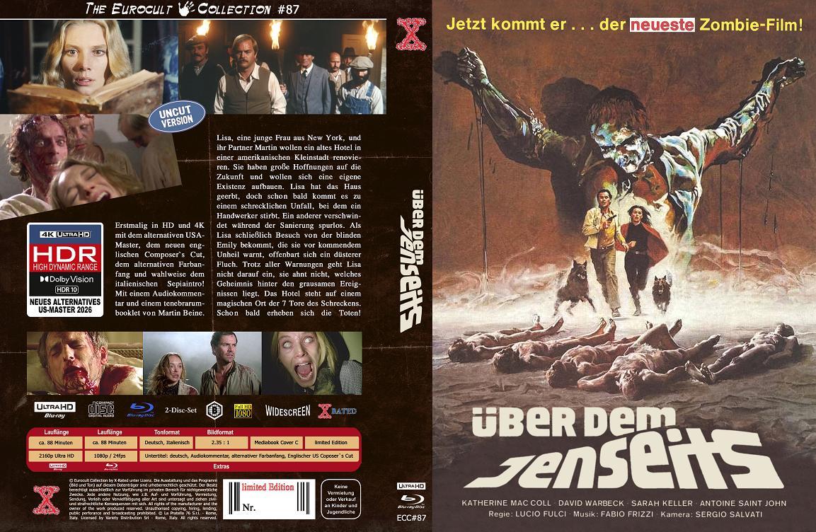 Über dem Jenseits - Die Geisterstadt der Zombies (4K UHD+Blu-Ray) - US-Master - Cover C - Mediabook - Limited Edition