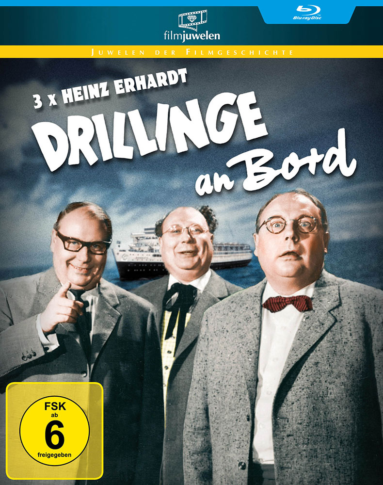 Drillinge an Bord (Blu-Ray) (s/w) - Neuauflage