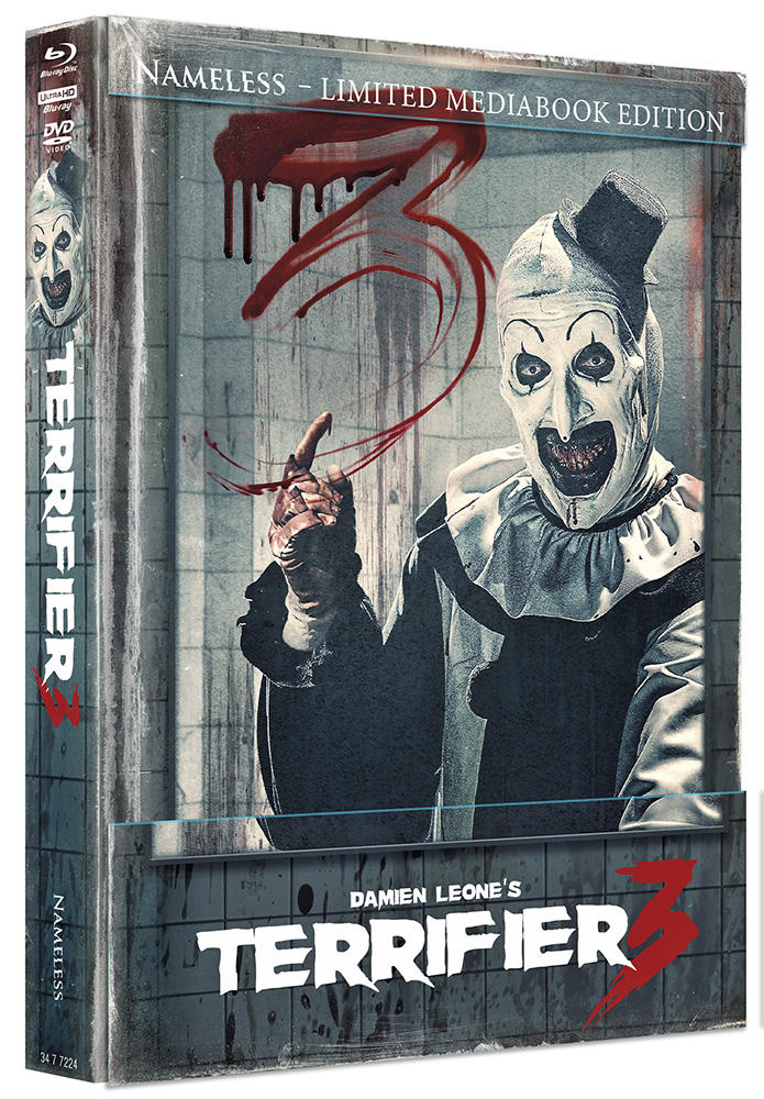 Terrifier 3 (4K UHD) (3Discs) - Cover E - Mediabook (Wattiert) - Limited 1000 Edition Terrifier 3 (4K UHD) (3Discs) - Cover E - Mediabook (Wattiert) - Limited 1000 Edition